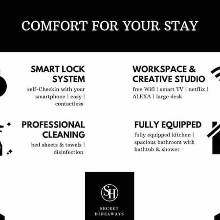 Secret Hideaways Cozystudio Superior Apartments Mit Wifi L 450M Bis Uni L Messe L Flughafen L Zoo Duisburgo Esterno foto