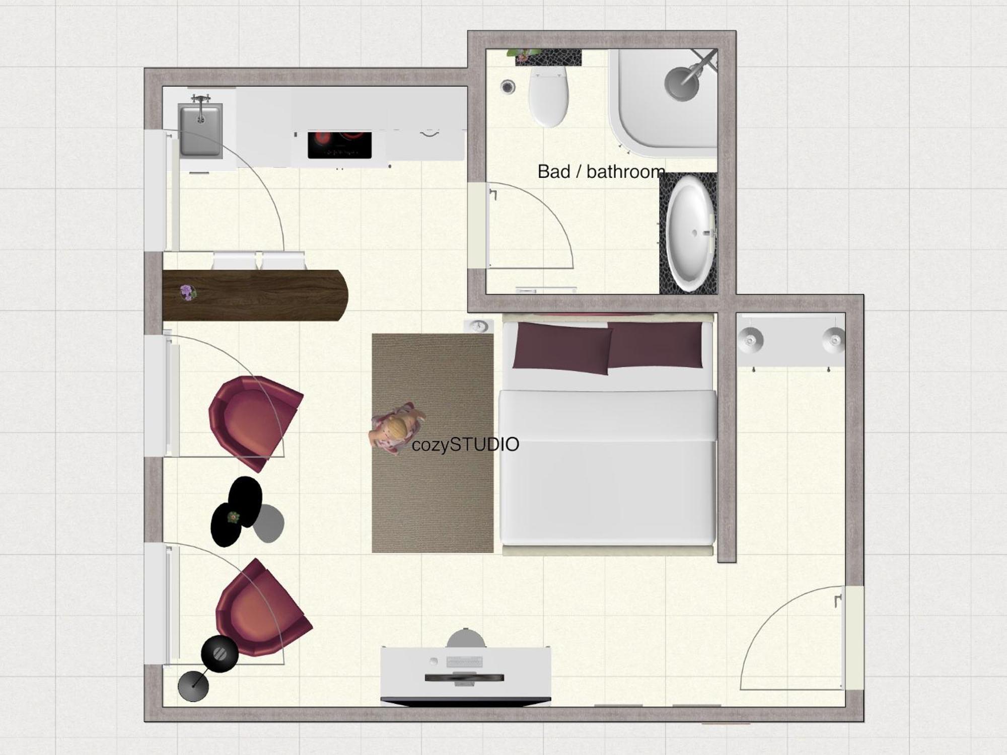 Secret Hideaways Cozystudio Superior Apartments Mit Wifi L 450M Bis Uni L Messe L Flughafen L Zoo Duisburgo Camera foto